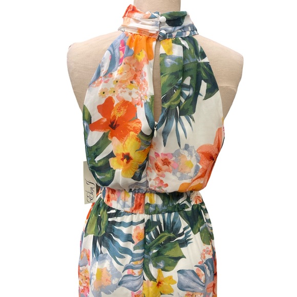 NWT Eliza J Tropical Floral Print Dress - Picture 9 of 10